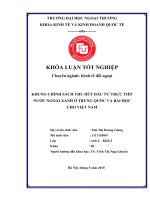 Chính Sách Thu Hút Đầu Tư Trực Tiếp Nước Ngoài Xanh Ở Trung Quốc Và Bài Học Cho Việt Nam