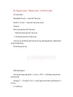 Thiết kế Nguyên công khoan và doa