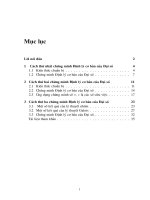 khóa luận chứng minh định lý cơ bản của đại số