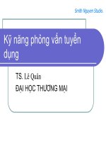 EBOOK KỸ NĂNG PHỎNG VẤN TUYỂN DỤNG