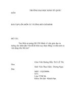 Tìm hiểu tư tưởng hồ CHí minh về việc giáo dục tư tưởng cho nhân dân vấn đề đó hôm nay được đảng và nhà nước ta vận dụng như thế nào 