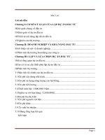 Dự án đầu tư mở rộng trang trại trồng rau để sản xuất kinh doanh 