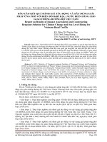 Đánh Giá Tác Động Và Xây Dựng Giải Pháp Ứng Phó Với Biến Đổi Khí Hậu, Nước Biển Dâng Cho Giao Thông Đường Bộ Việt Nam