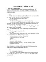 PHẦN THI kỹ NĂNG NGHỀ
