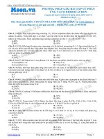 PHƯƠNG PHÁP GIẢI BÀI TẬP VỀ PHẢN ỨNG TÁCH CỦA HIDROCACBON