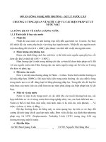 Đồ án Công nghệ môi trường: Xử lý nước cấp