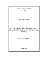 QUY CHẾ VÀ THỰC TIỄN XÉT XỬ CỦA TÒA ÁN CÔNG LÝ QUỐC TẾ VỀ GIẢI QUYẾT CHỦ QUYỀN BIỂN ĐẢO