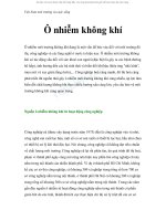 Các vấn đề về ô nhiễm không khí