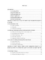 báo cáo thực tập tốt nghiệp Chiến lược Marketing dịch vụ lữ hành