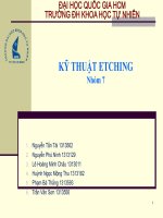 Kĩ Thuật  Ăn Mòn (Etching)