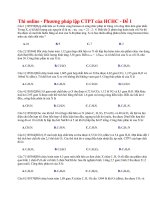 05 thi online   phương pháp lập CTPT của HCHC   đề 1