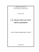 Các trạng thái tạp chất trong graphene 