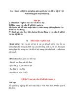 Các vấn đề xã hội và giải pháp giải quyết các vấn đề xã hội ở việt nam trong giai đoạn hiện nay 