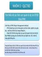 slide tìm hiểu về quản lý dự án theo PMI