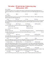 16 thi online   PP giải bài tập về phản ứng cộng hidrocacbon   đề 2 