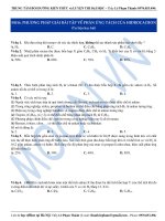 M016. PHƯƠNG PHÁP GIẢI BÀI TẬP VỀ PHẢN ỨNG TÁCH CỦA HIĐROCACBON (Tư liệu học bài)