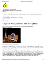 Chụp ảnh phong cảnh ban ðêm (trải nghiệm) 