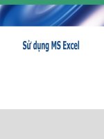 Bài giảng hướng dẫn sử dụng excel