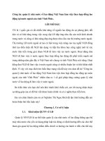 Công tác quản lý nhà nước về lao động Việt Nam làm việc theo hợp đồng lao động tại nước ngoài của tỉnh Vĩnh Phúc
