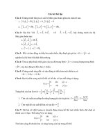 đề cương bài tập cơ lý thuyết 