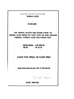 TỘI CHỐNG NGƯỜI THI HÀNH CÔNG VỤ TRONG LUẬT HÌNH SỰ VIỆT NAM VÀ ĐẤU TRANH PHÒNG, CHỐNG LOẠI TỘI PHẠM NÀY