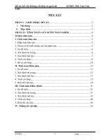 Đồ án kết cấu bêtông cốt thép và gạch đá