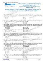 PHƯƠNG PHÁP GIẢI BÀI TẬP VỀ PHẢN ỨNG CỘNG CỦA HIDROCACBON - ĐỀ 2