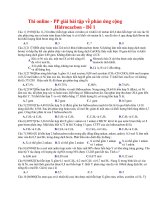 15 thi online   PP giải bài tập về phản ứng cộng hidrocacbon   đề 1 