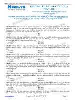 05 LTDH thionline phuong phap lap CTPT cua HCHC   de 1