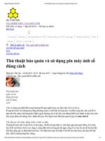 Thủ thuật bảo quản và sử dụng pin máy ảnh số đúng cách 