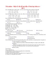 03 thi online   một số vấn đề mở đầu về hóa học hữu cơ   đề 2 