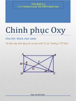 chinh phục oxy chủ đề hình chữ nhật