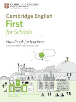 cambridge english first for schools handbook 2015