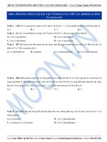 M015. PHƯƠNG PHÁP GIẢI BÀI TẬP VỀ PHẢN ỨNG THẾ CỦA HIĐROCACBON (Tư liệu học bài)