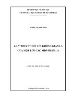K lý thuyết đối với không gian lá của một lớp các MD5   phân lá