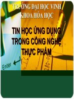 TIN CHUYÊN NGÀNH CÔNG NGHỆ THỰC PHẨM
