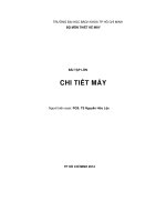 BÀI TẬP LỚN CHI TIẾT MÁY