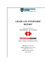 Báo cáo thực tập tiếng anh TECHCOMBANK