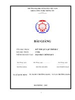 giáo án kỹ thuật lập trình c 