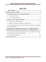 NGUYÊN tắc xử LÝ VY PHẠM HÀNH CHÍNH