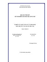 NGHIÊN CỨU KHẢ NĂNG XỬ LÝ HƠI HCHO BẰNG HỆ XÚC TÁC QUANG HÓA TiO2