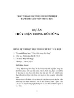 Hồ sơ dạy học tích hợp dự án thủy điện  hòa bình