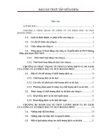 Thực trạng chất lượng dịch vụ du lịch của công ty cổ phần đầu tư PGT hoàng phúc