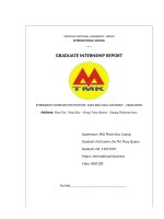 Báo cáo thực tập tiếng anh INTERNSHIP COMPANYINSTITUTION MAO KHE COAL COMPANY   VINACOMIN 