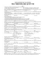 TUYỂN TẬP CÁC ĐỀ THI TRẮC NGHIỆM HÓA HỌC 12