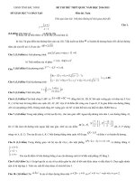 Đề thi thử môn toán THPT quốc gia năm 2015 (12) 