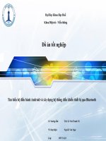 Đồ án tốt nghiệp về hệ điều hành android và điều khiển các thiết bị điện qua bluetooth