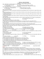 TỔNG HỢP LÍ THUYẾT SINH THÁI