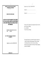 A study on the pragmatic features of collocation used in advertising hair care products in english and vietnamese