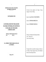 An investigation into the linguistic features of interogative sentences in english and vietnamese communication 